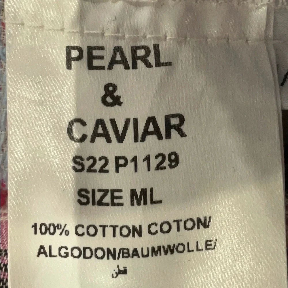 Pearl & Caviar Delos Midi Dress Boho Cotton Tassel Tie Pink Size M/L - Picture 6 of 10
